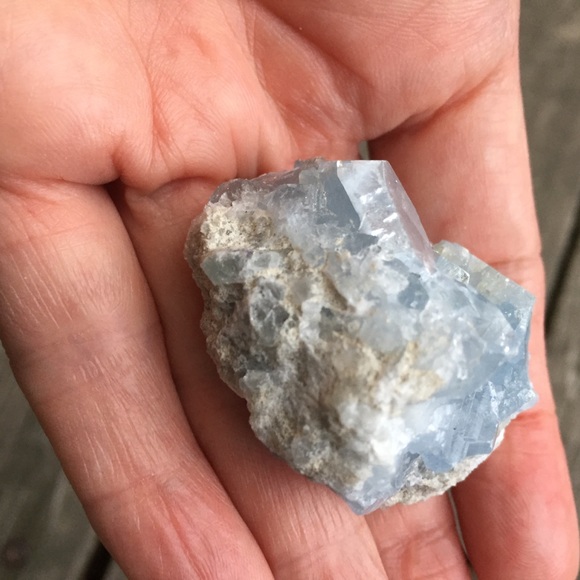 Celestite Crystal Cluster - Picture 7 of 12